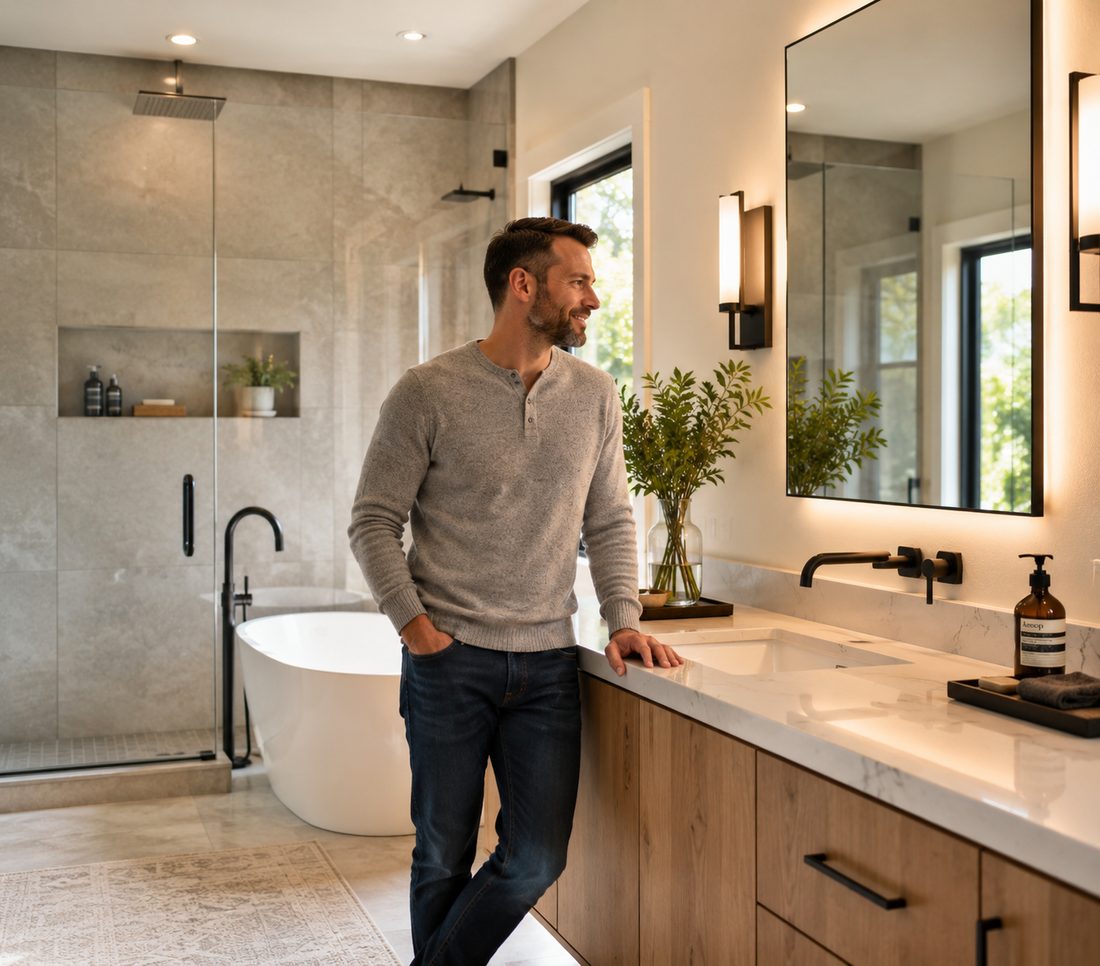 Modern bathroom renovation